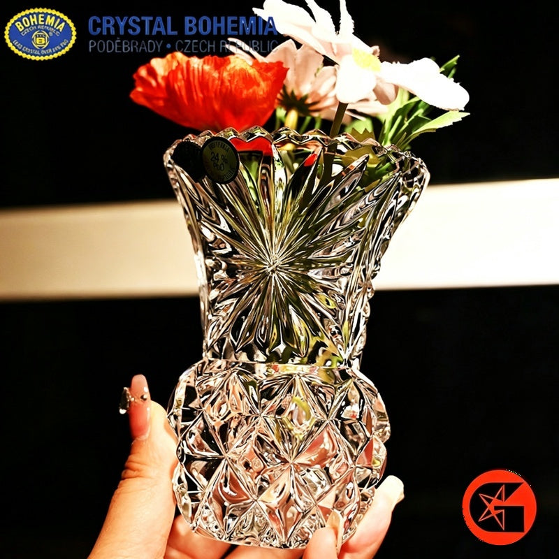 BOHEMIA crystal glass vase view 4
