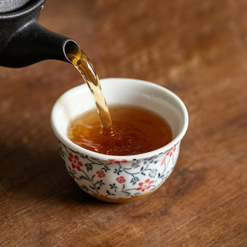 Hatsuichi Mino Ware Usuzakura Ceramic Teacup Set of Five