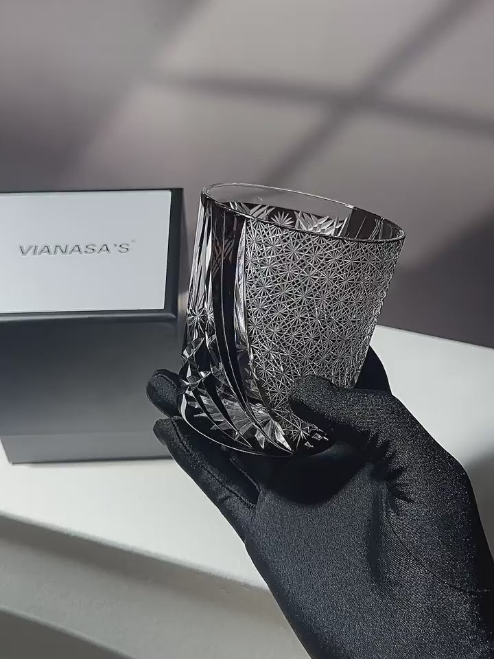 VIANASA'S Night Eternal Day Edo Kiriko Glass