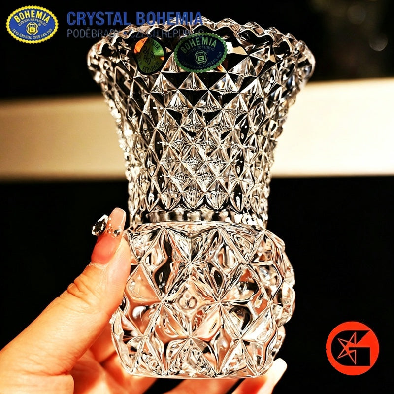 BOHEMIA crystal glass vase view 3