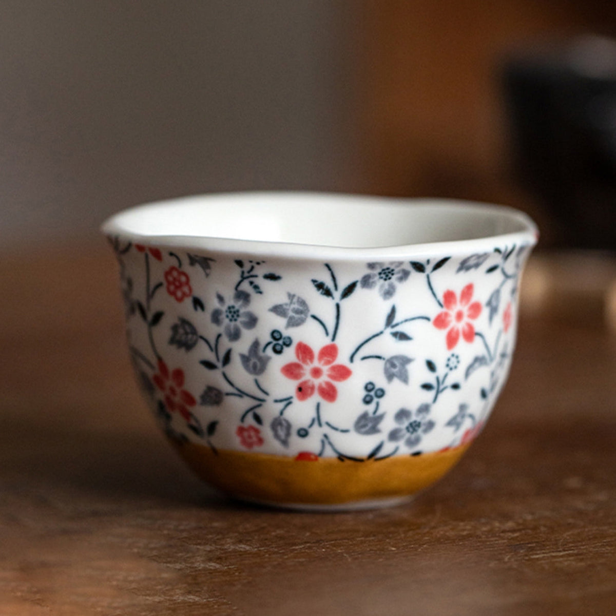 Hatsuichi Mino Ware Usuzakura Ceramic Teacup Set of Five