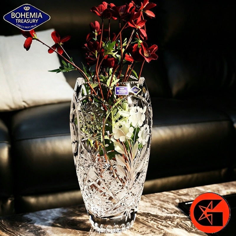 BOHEMIA crystal glass vase view 4