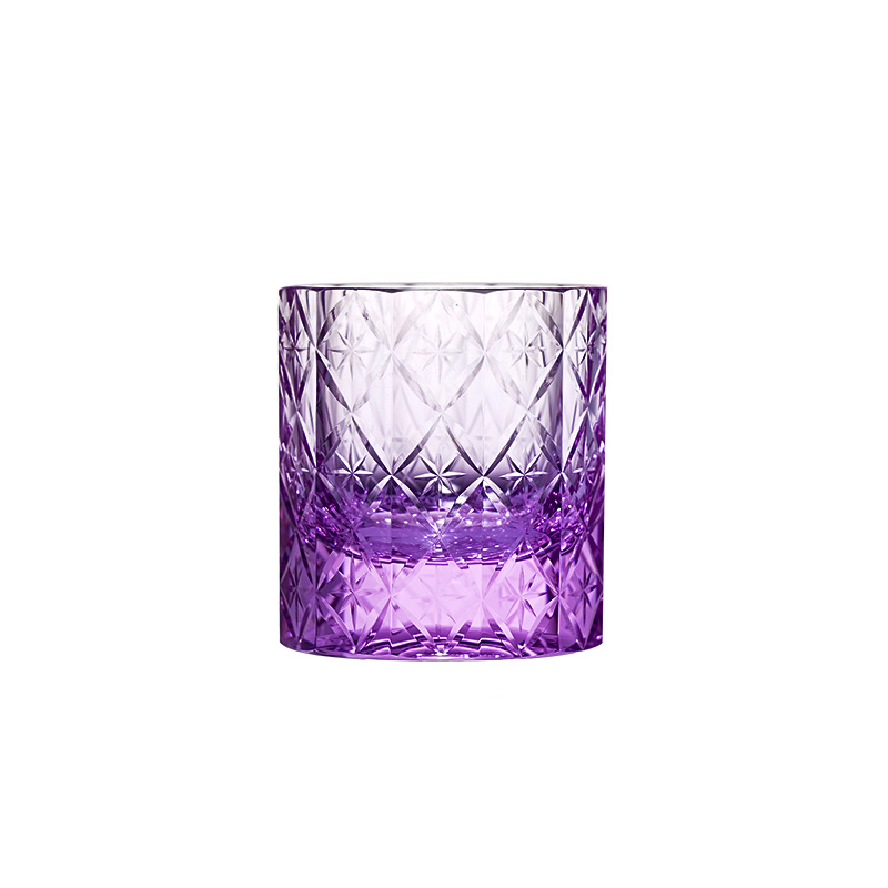 QIANXUNYAZHI Starburst K9 Crystal Edo Kiriko Whiskey Glass